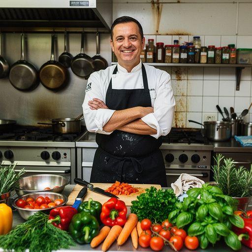 Familien, die gemeinsam im Restaurant essen und dabei ihre Elektrofahrzeuge aufladen.